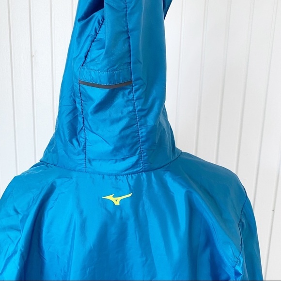 NWT Mizuno Blue Sapphire Heat Generating Hooded Jacket Coat Size XL - Picture 8 of 15